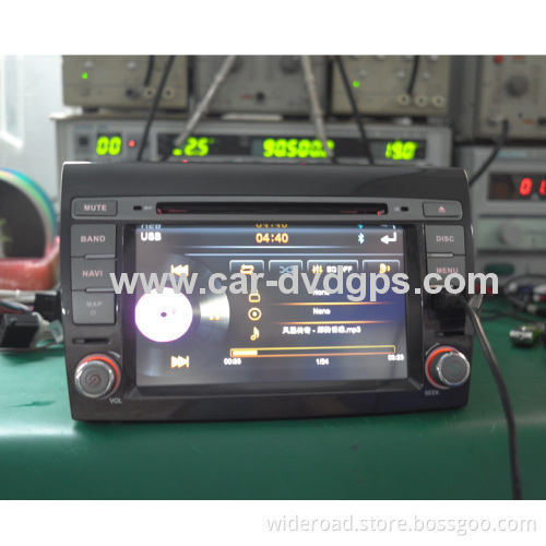 Wideroad Oem For Fiat Bravo Dvd Player Bt Tv Blue&me Ipod Aux